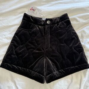 SALE Velour padded shorts